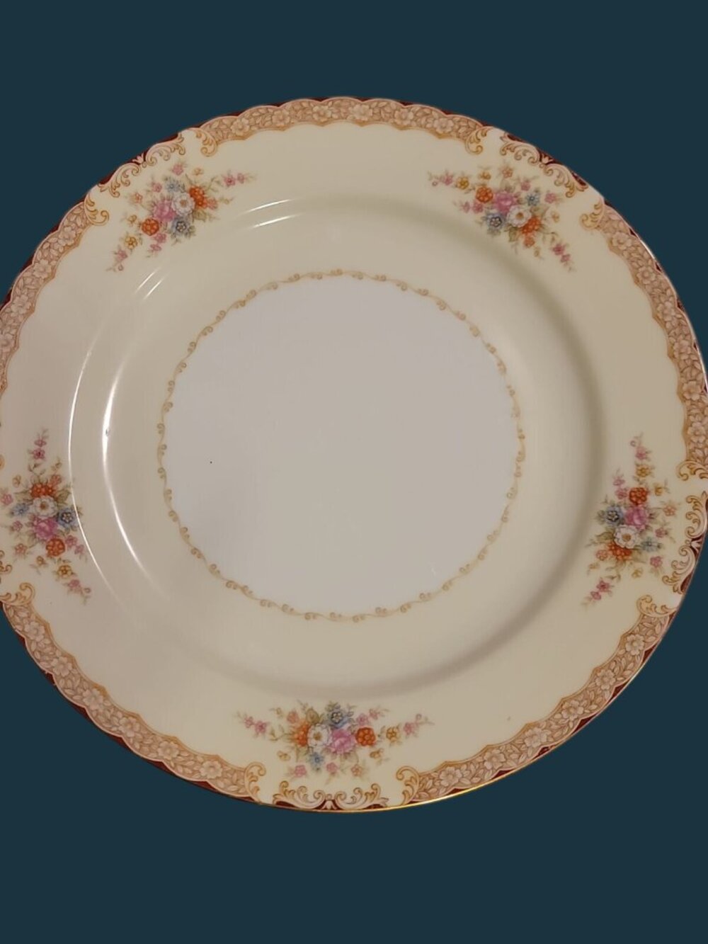 Noritake N30 Dinner Plate Occupied Japan 1947 Vtg Rare Ivory White Floral 10"
